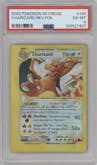 Charizard from the 2003 Pokemon E-CARD set graded by PSA and given an overall grade of 6.