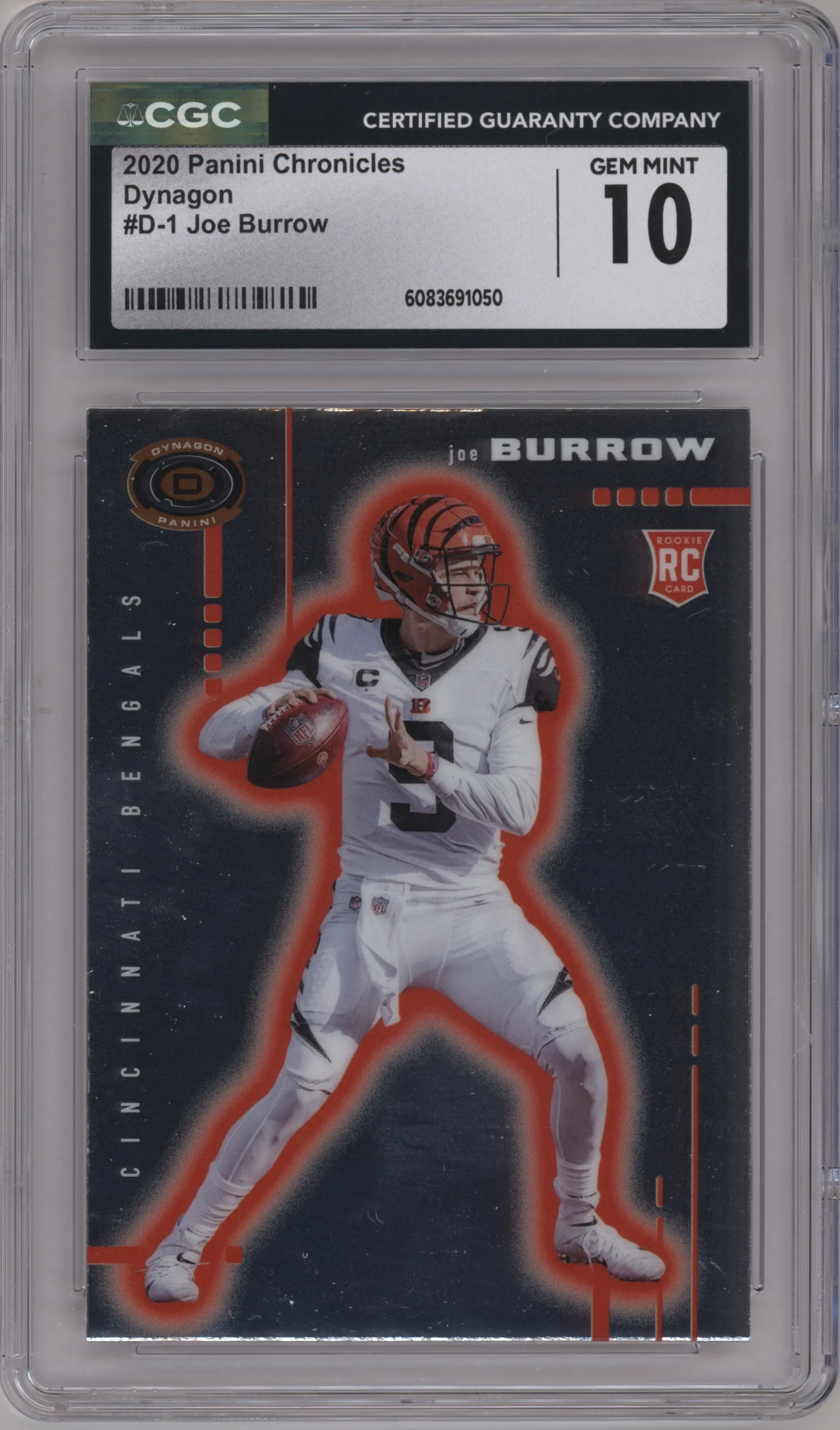 2020 Panini Chronicles Dynagon Joe Burrow #D-1 CGC 10