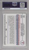 Wyatt Langford from the 2024 Topps Chrome set featuring a Refractor parallel graded by PSA and given an overall grade of 10.