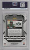 Garrett Wilson from the 2022 Panini Prizm set featuring a Black & White Checker parallel graded by PSA and given an overall grade of 10.