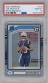 Joe Milton III  from the 2024 Donruss set graded by PSA and given an overall grade of 10.