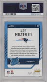Joe Milton III  from the 2024 Donruss set graded by PSA and given an overall grade of 10.
