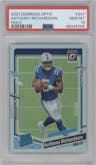Anthony Richardson from the 2023 Donruss Optic set featuring a Holo parallel graded by PSA and given an overall grade of 10.