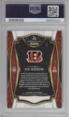 Joe Burrow from the 2020 Panini Select set graded by PSA and given an overall grade of 10.