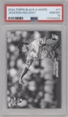 Jackson Holliday  from the 2024 Topps Black & White set graded by PSA and given an overall grade of 10.
