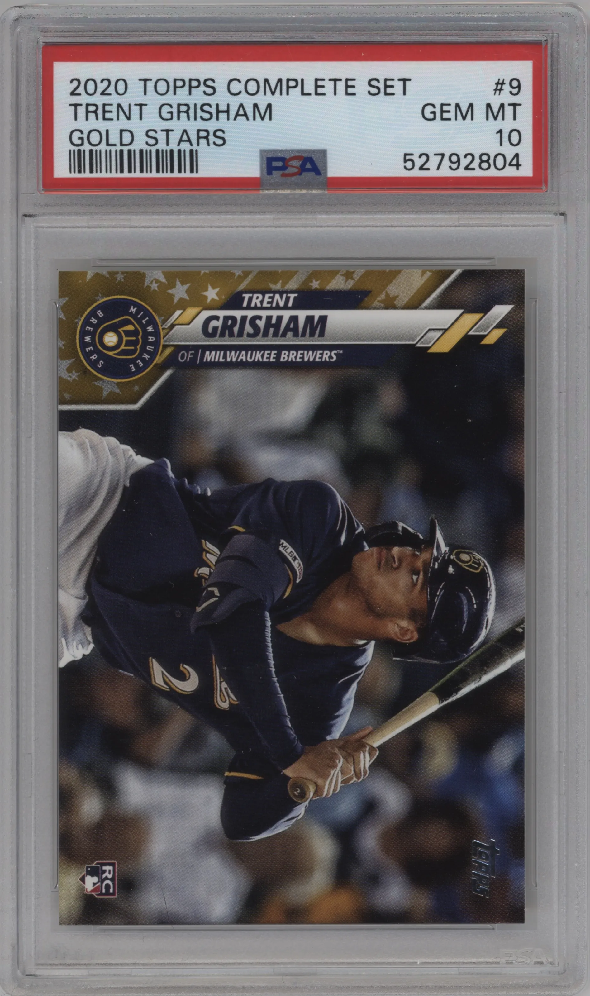 2020 Topps Complete Set Trent Grisham Gold Stars PSA 10