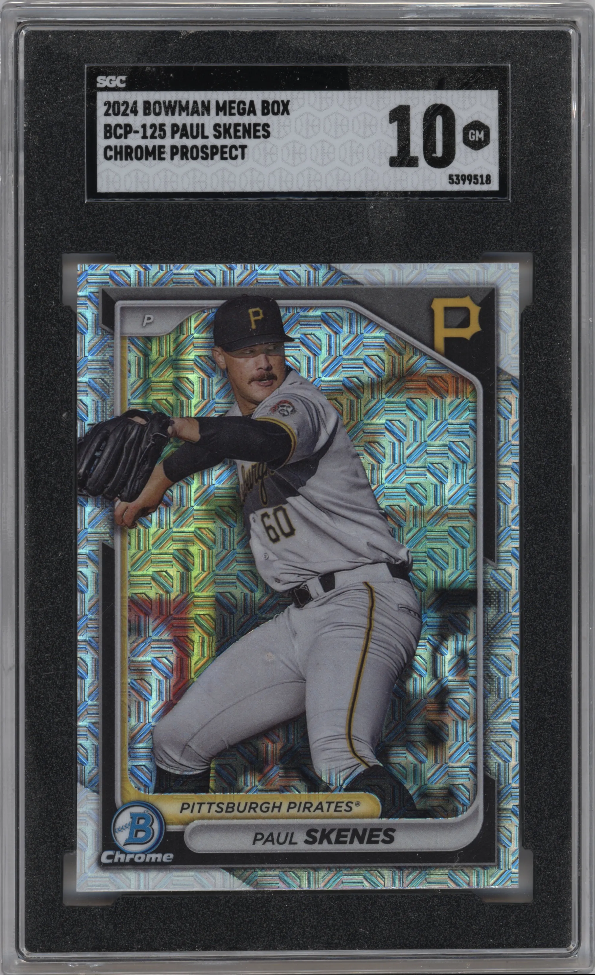 2024 Bowman Mega Box Chrome Pros. Paul Skenes SGC 10