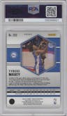 Tyrese Maxey from the 2020-21 Panini Mosaic set featuring a Reactive Blue parallel graded by PSA and given an overall grade of 10.