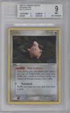 Cleffa from the 2005 Pokemon EX set graded by Beckett and given an overall grade of 9.