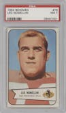 Leo Nomellini from the 1954 Bowman set graded by PSA and given an overall grade of 7.