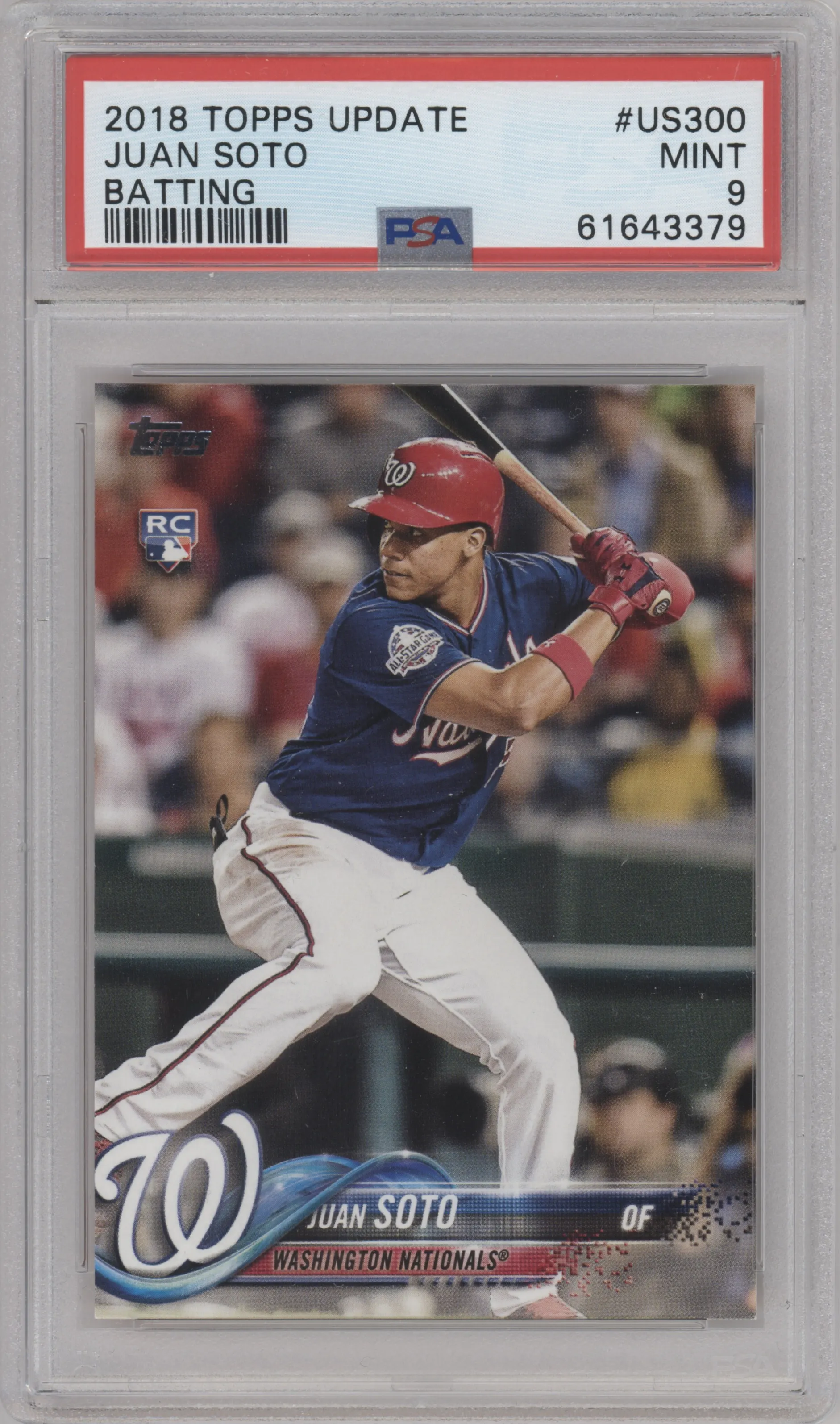 2018 Topps Update Juan Soto PSA 9
