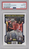 Jaxon Smith-Njigba from the 2023 Panini Score set graded by PSA and given an overall grade of 10.