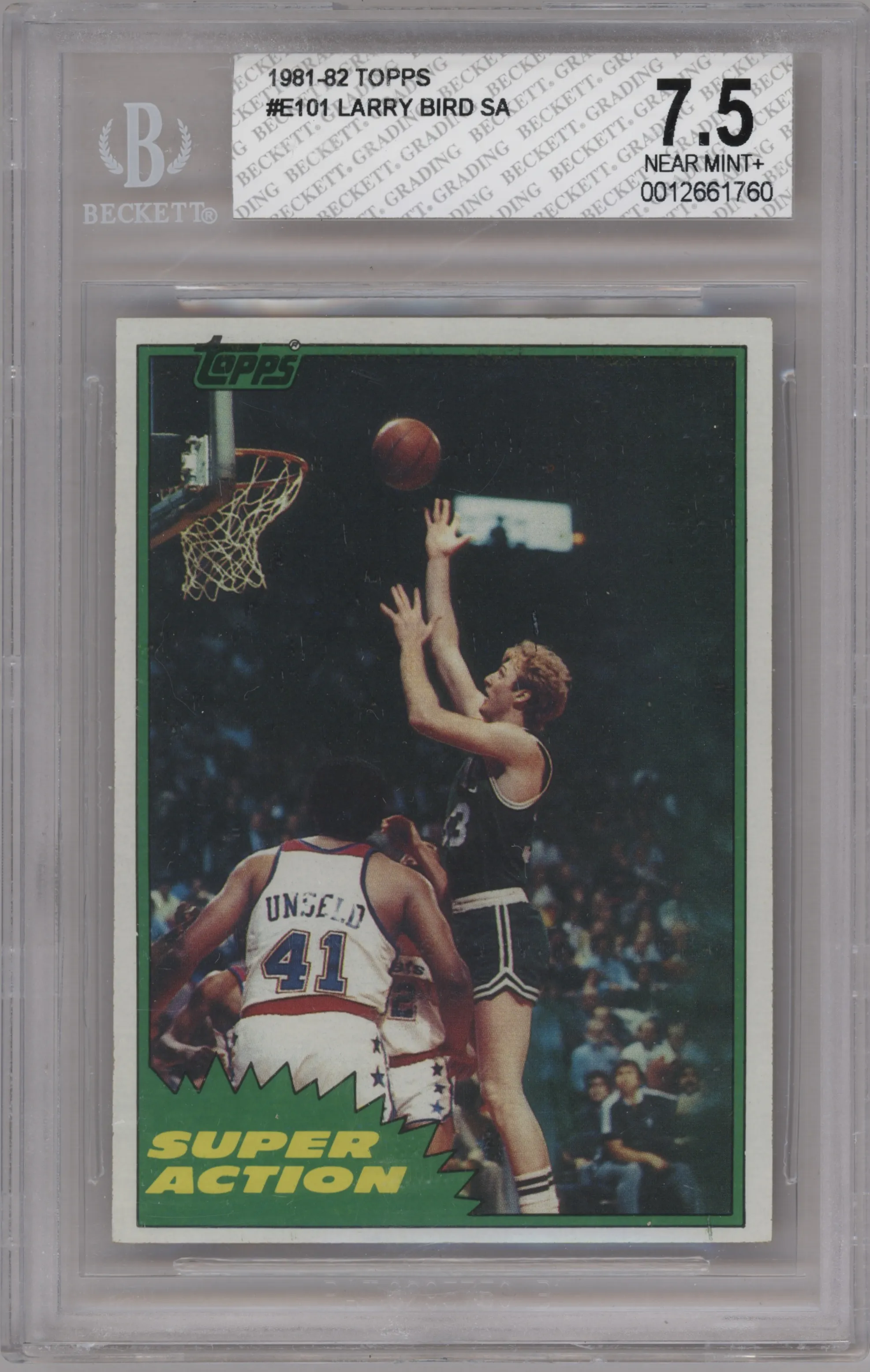 1981 Topps Larry Bird BGS 7.5