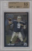 Tony Romo  from the 2003 Bowman Chrome set graded by Beckett and given an overall grade of 9.5.