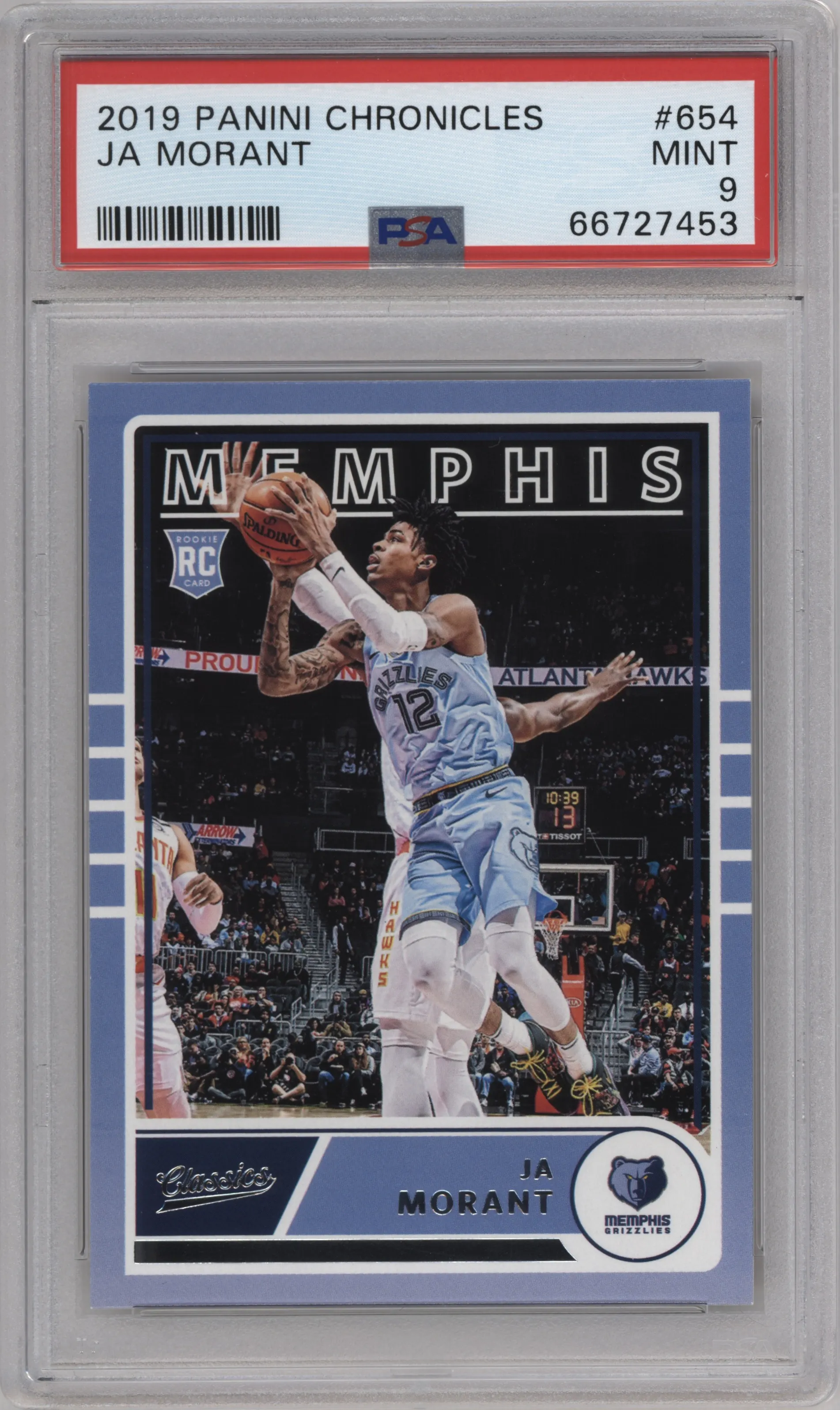 2019 Panini Chronicles Classics Ja Morant PSA 9