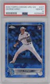 George Kirby from the 2022 Topps Chrome Update Sapphire Edition  set graded by PSA and given an overall grade of 10.