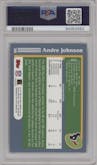 Andre Johnson from the 2003 Topps set featuring a Topps Collection  parallel graded by PSA and given an overall grade of 10.