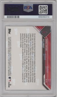 Shohei Ohtani from the 2023 Topps Now set graded by PSA and given an overall grade of 10.