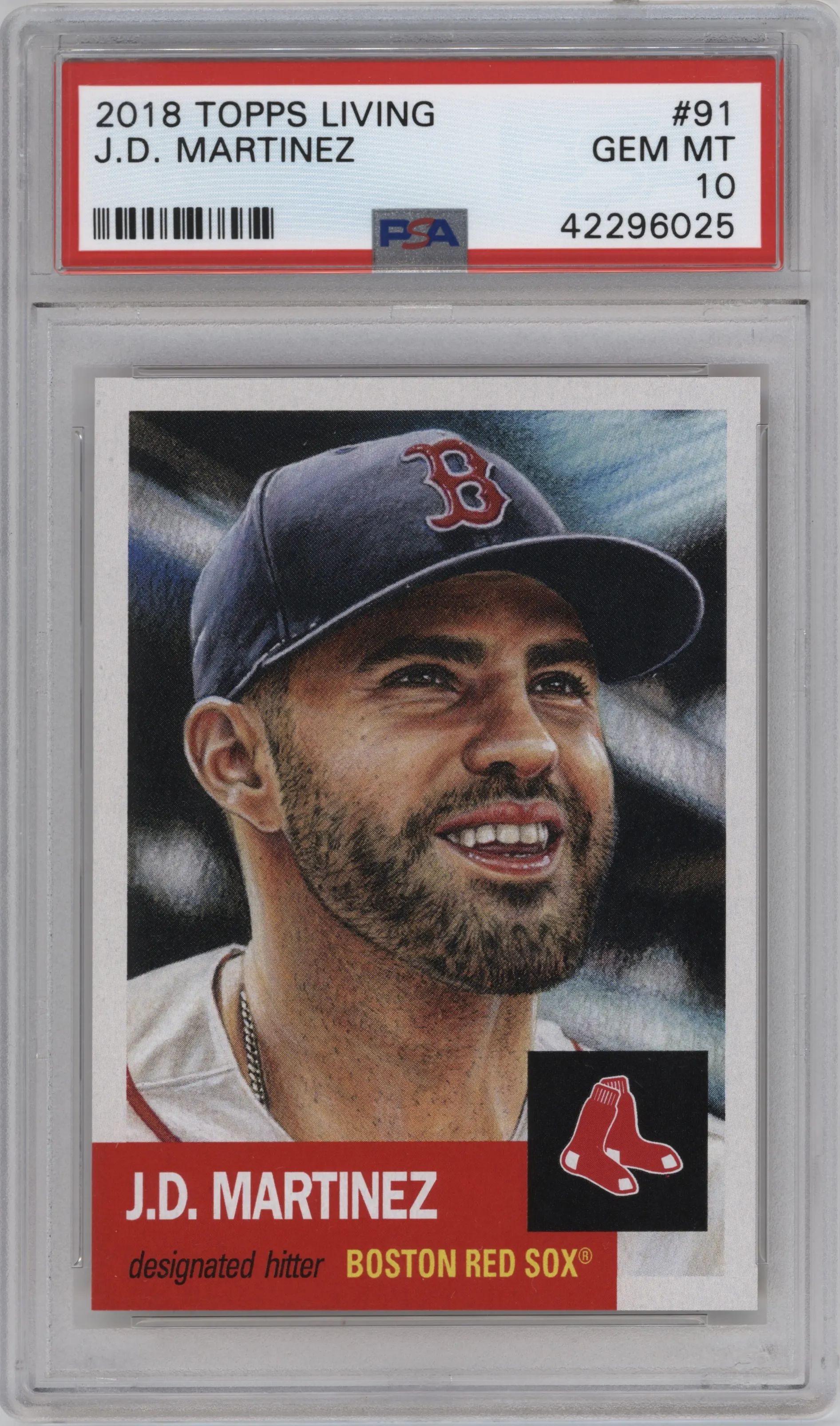 2018 Ultimate Topps Living Set 2018 J.D. Martinez PSA 10