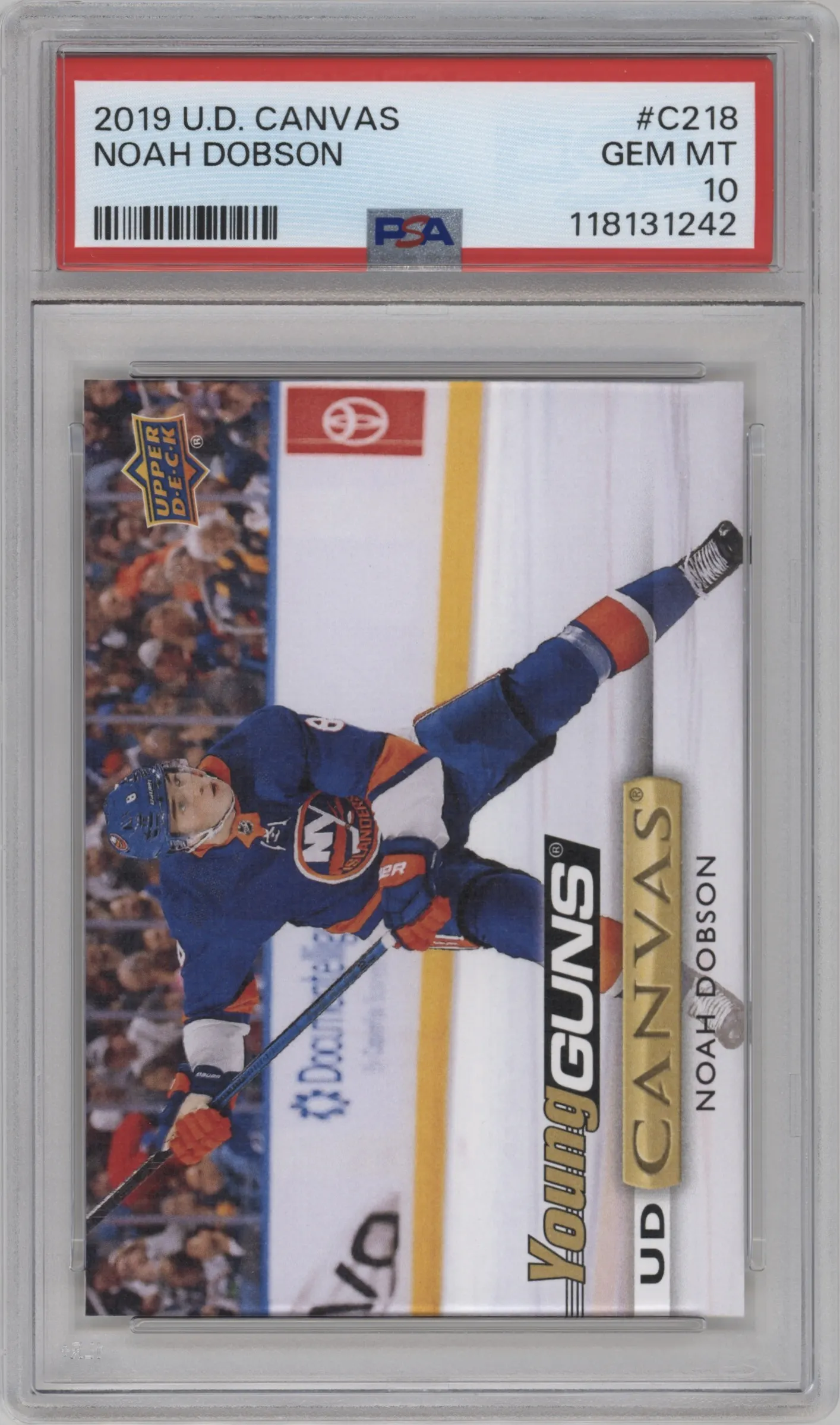 2019 Upper Deck Canvas Noah Dobson #C218 PSA 10