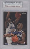 Shaquille O'Neal from the 1994-95 Skybox E-Motion set graded by Beckett and given an overall grade of 9.