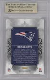 Drake Maye / Drew Bledsoe from the 2024 Panini Origins set graded by Beckett and given an overall grade of 9.5.