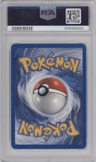 Bulbasaur from the 2005 Pokemon set graded by PSA and given an overall grade of 9.