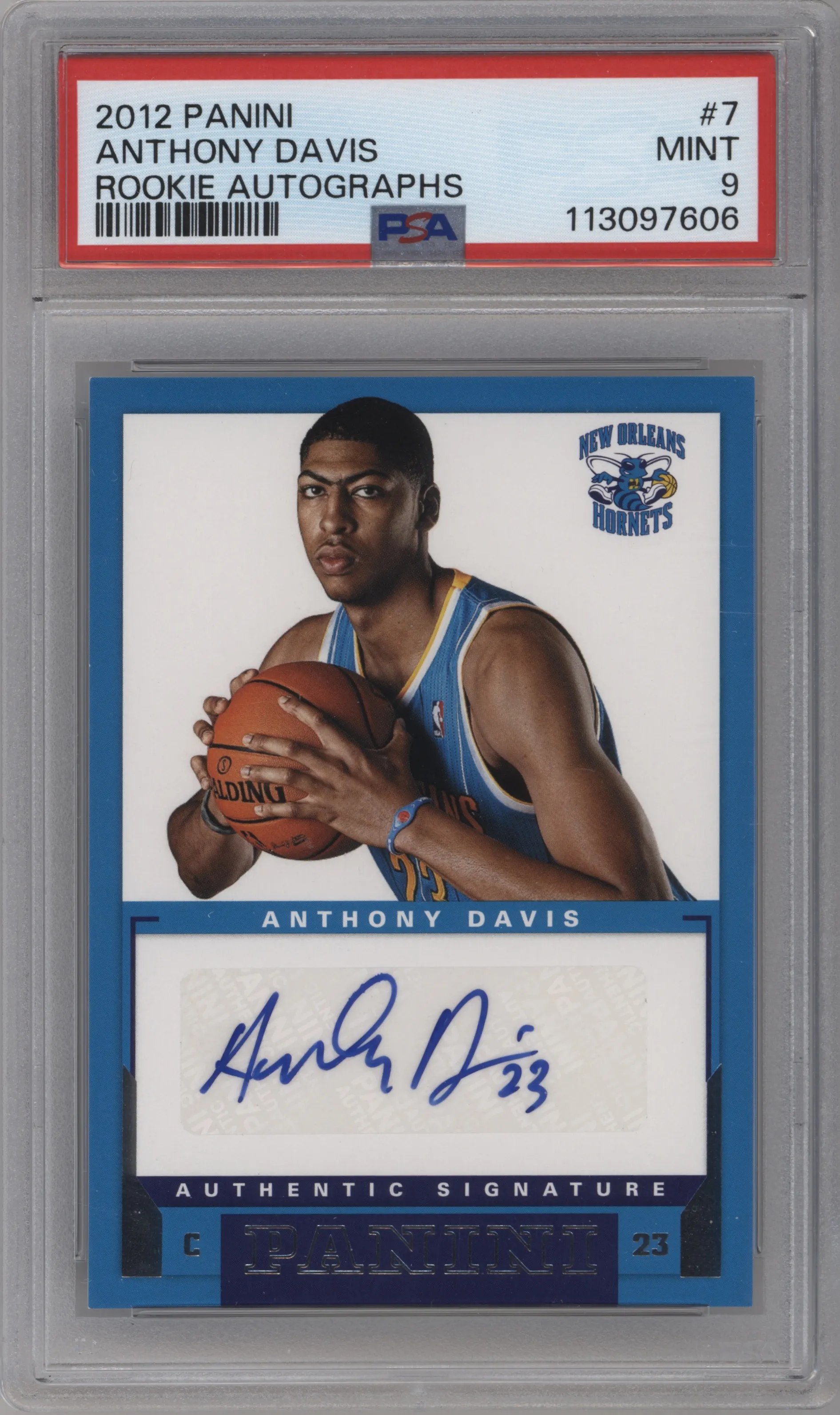 2012 Panini Rke.Sig. Anthony Davis PSA 9