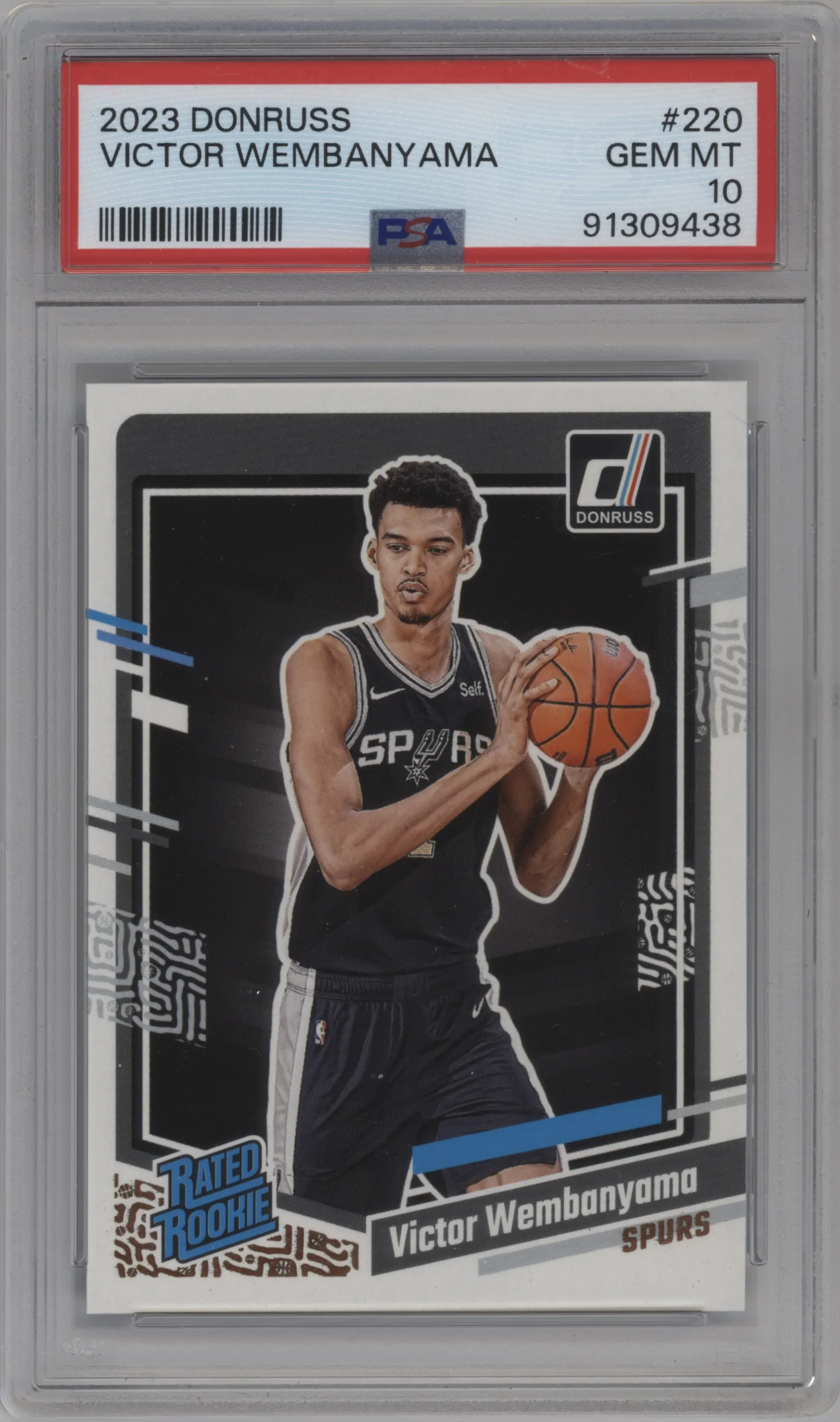 2023 Panini Donruss Rated Rookie Victor Wembanyama PSA 10