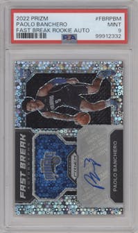 Paolo Banchero from the 2022-23 Panini Prizm  set graded by PSA and given an overall grade of 9.