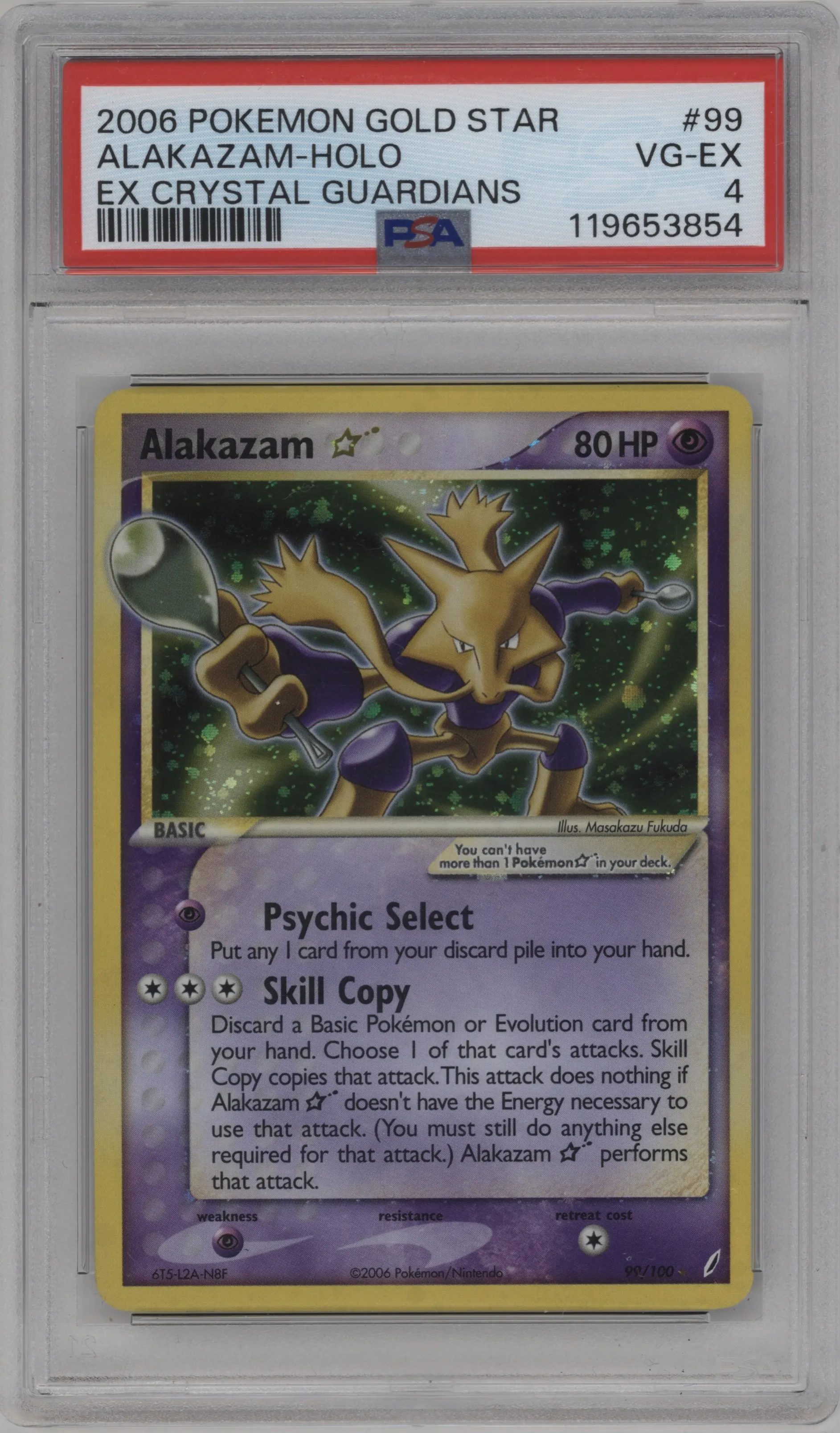 Alakazam Gold Star