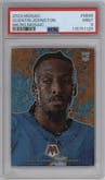 Quentin Johnston from the 2023 Panini Mosaic set graded by PSA and given an overall grade of 9.
