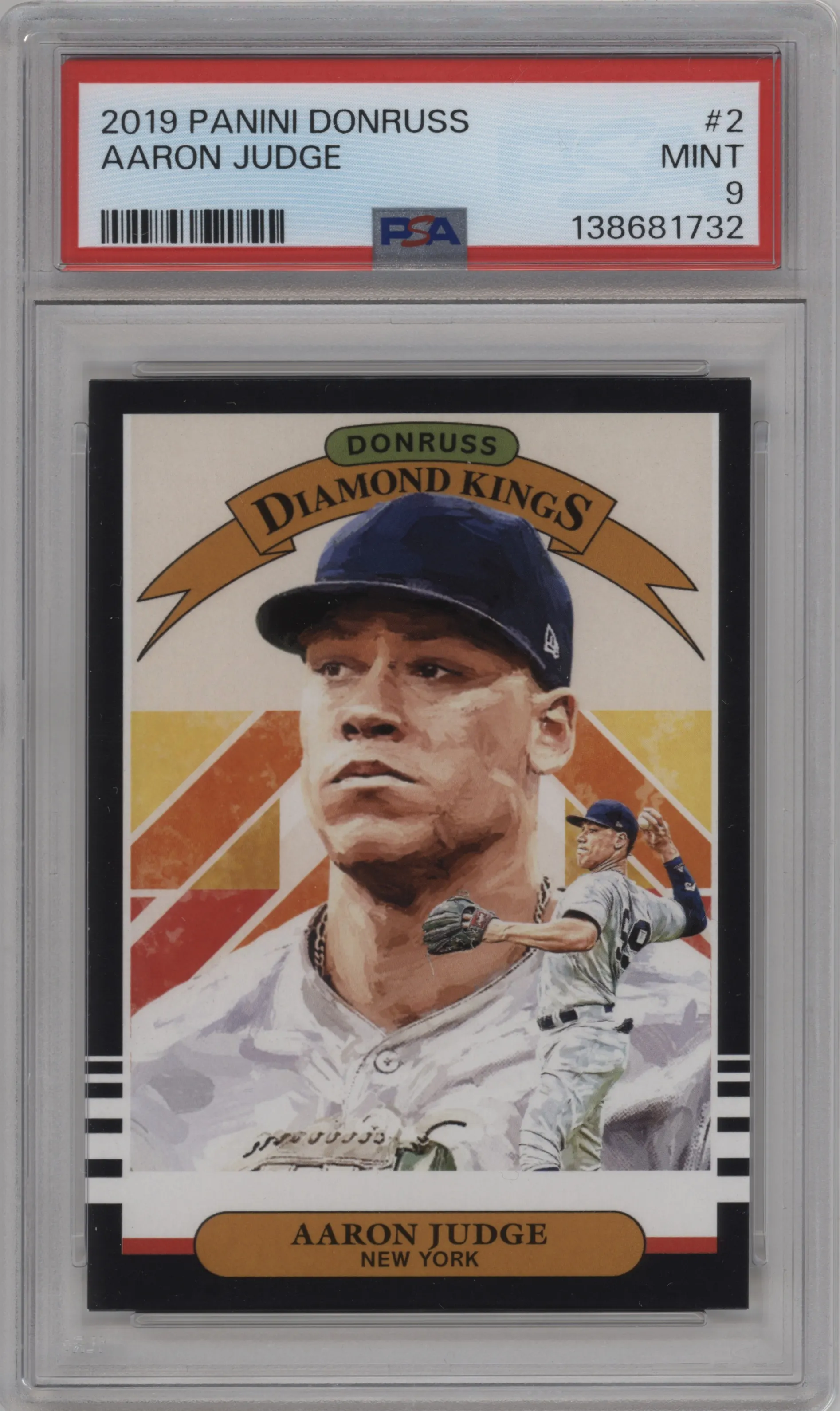 2019 Donruss Diamond Kings Aaron Judge PSA 9