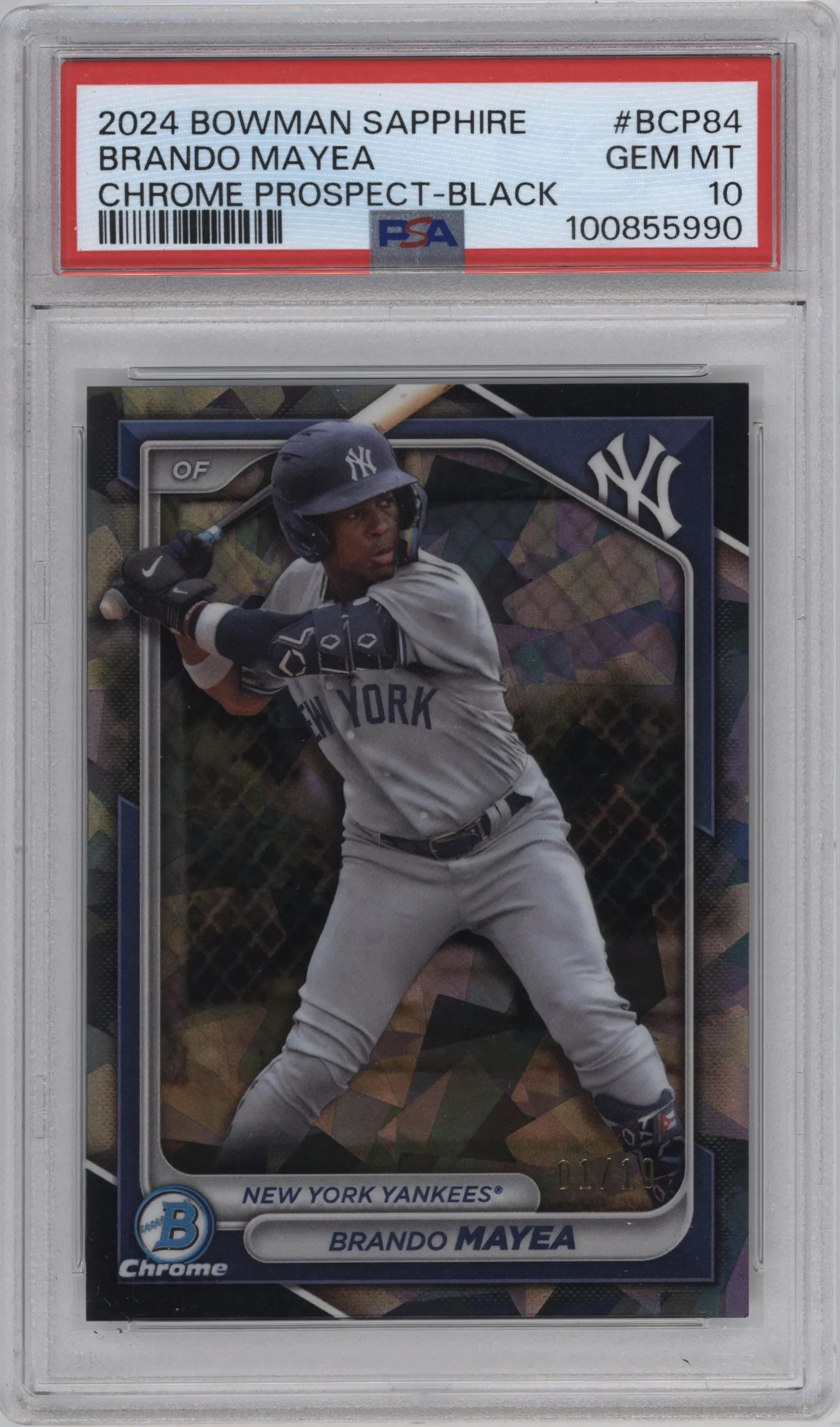 2024 Bowman Sapphire Edition Brando Mayea Black PSA 10