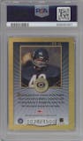 Gale Sayers from the 2000 Donruss Elite set graded by PSA and given an overall grade of 8.