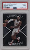 LeBron James from the 2008-09 Upper Deck set featuring a Majestic parallel graded by PSA and given an overall grade of 9.