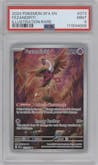 Fezandipiti from the 2024 Pokemon SV set graded by PSA and given an overall grade of 9.