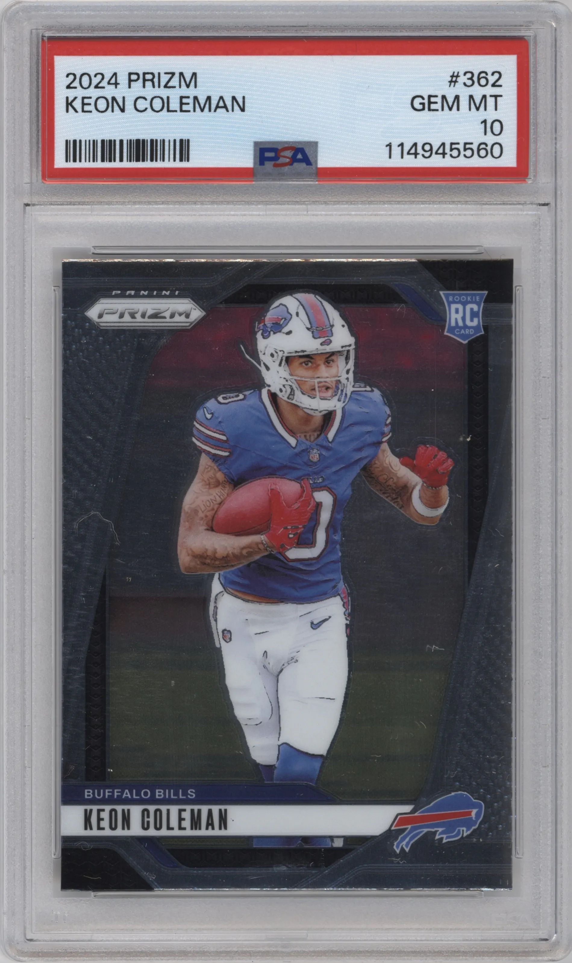 2024 Panini Prizm Keon Coleman #362 PSA 10