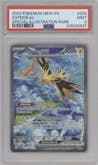 Zapdos EX from the 2023 Pokemon SV set graded by PSA and given an overall grade of 9.