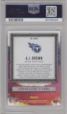 A.J. Brown from the 2019 Panini Chronicles set graded by PSA and given an overall grade of 10.