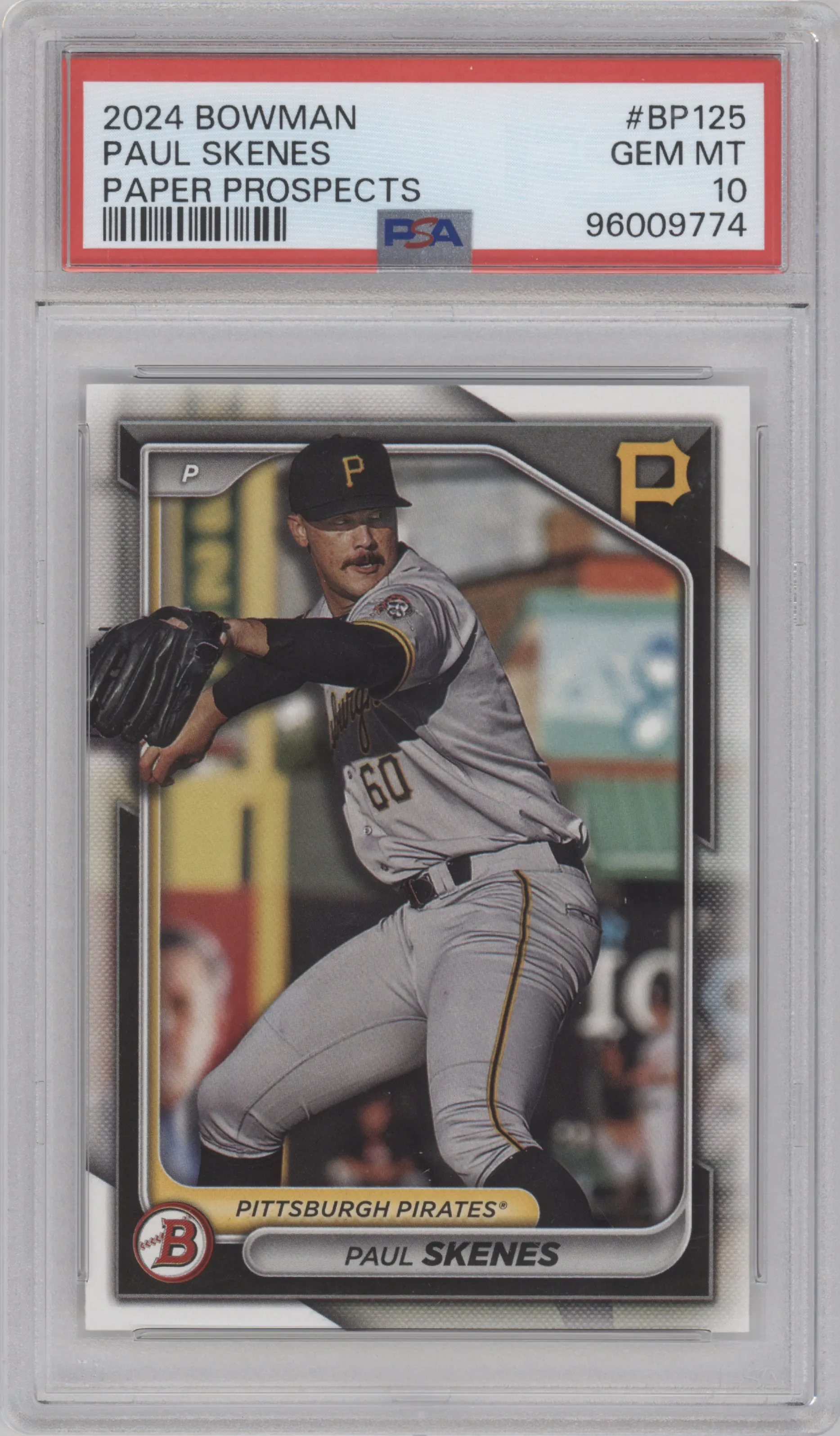 2024 Bowman Prospect Paul Skenes PSA 10