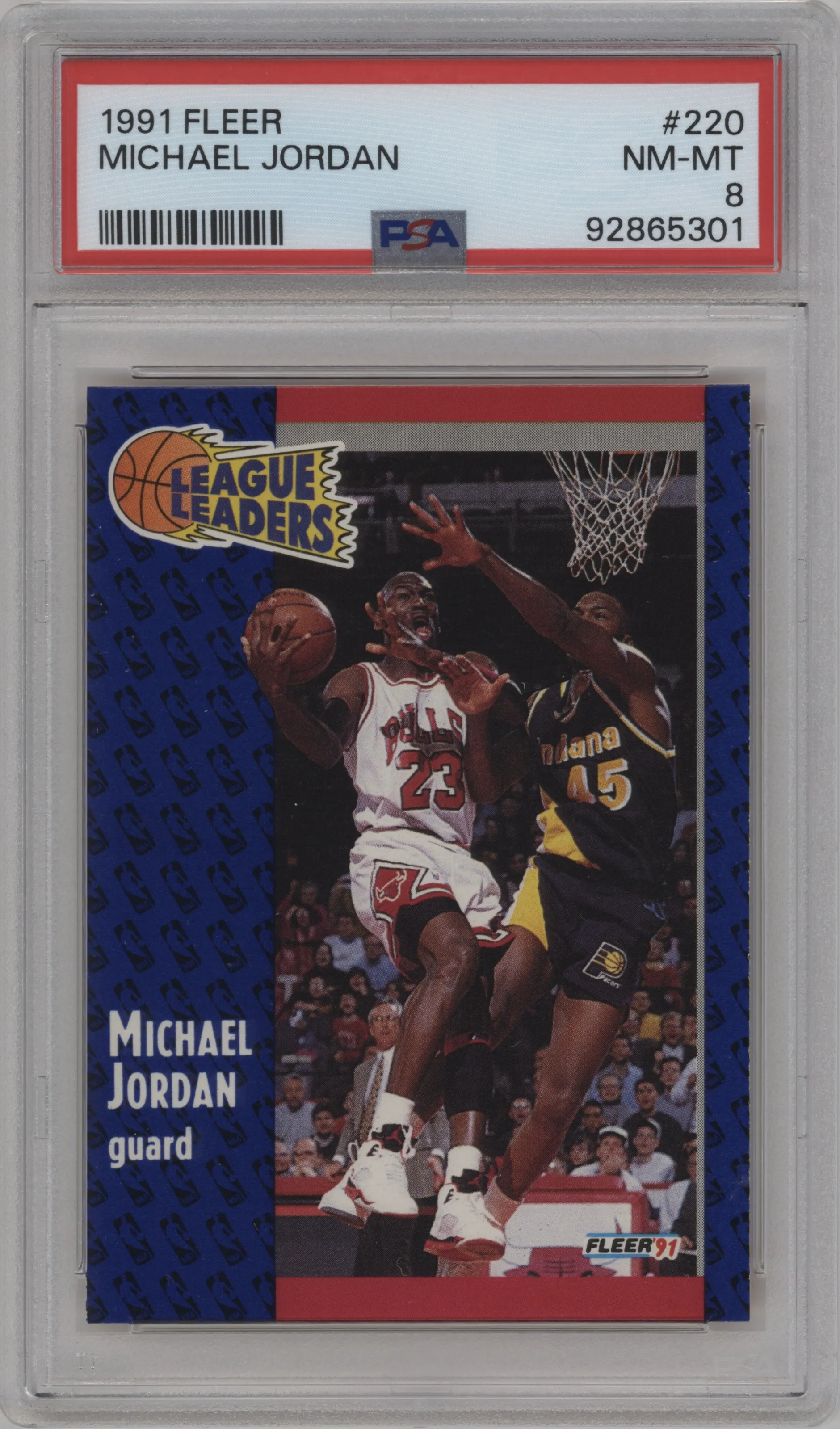 1991 Fleer Michael Jordan PSA 8