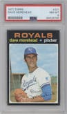 Dave Morehead from the 1971 Topps set graded by PSA and given an overall grade of 8.
