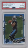Bryce Young from the 2023 Donruss Optic set graded by PSA and given an overall grade of 10.