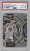 Brandin Podziemski from the 2023-24 Panini Select  set featuring a Elephant parallel graded by PSA and given an overall grade of 10.
