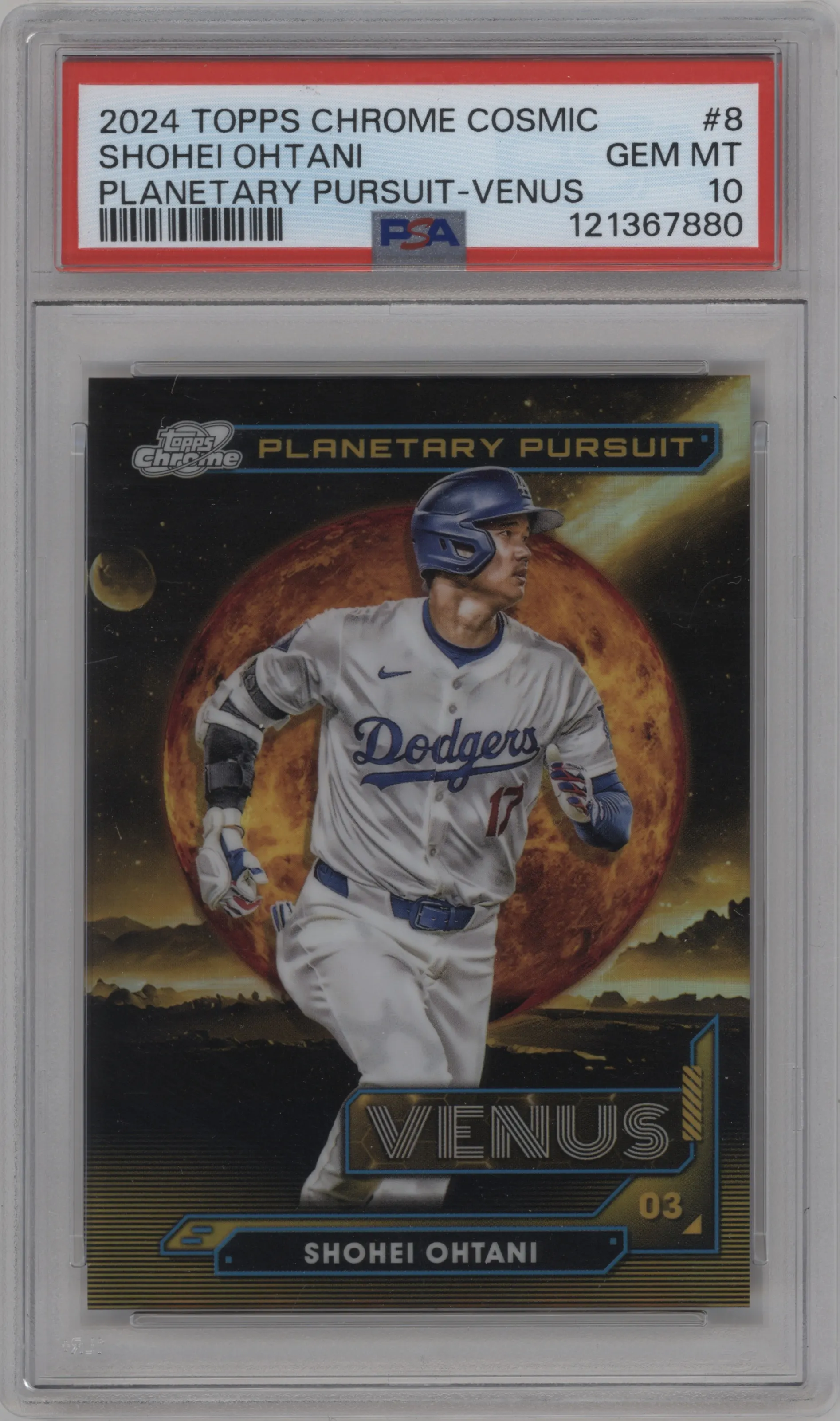 2024 Topps Cosmic Chrome Planetary Pursuit Venus Shohei Ohtani #PPV-8 PSA 10