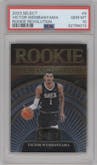 Victor Wembanyama from the 2023-24 Panini Select  set graded by PSA and given an overall grade of 10.