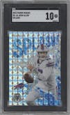 Josh Allen from the 2023 Panini Mosaic set featuring a Mosaic parallel graded by SGC and given an overall grade of 10.