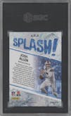 Josh Allen from the 2023 Panini Mosaic set featuring a Mosaic parallel graded by SGC and given an overall grade of 10.