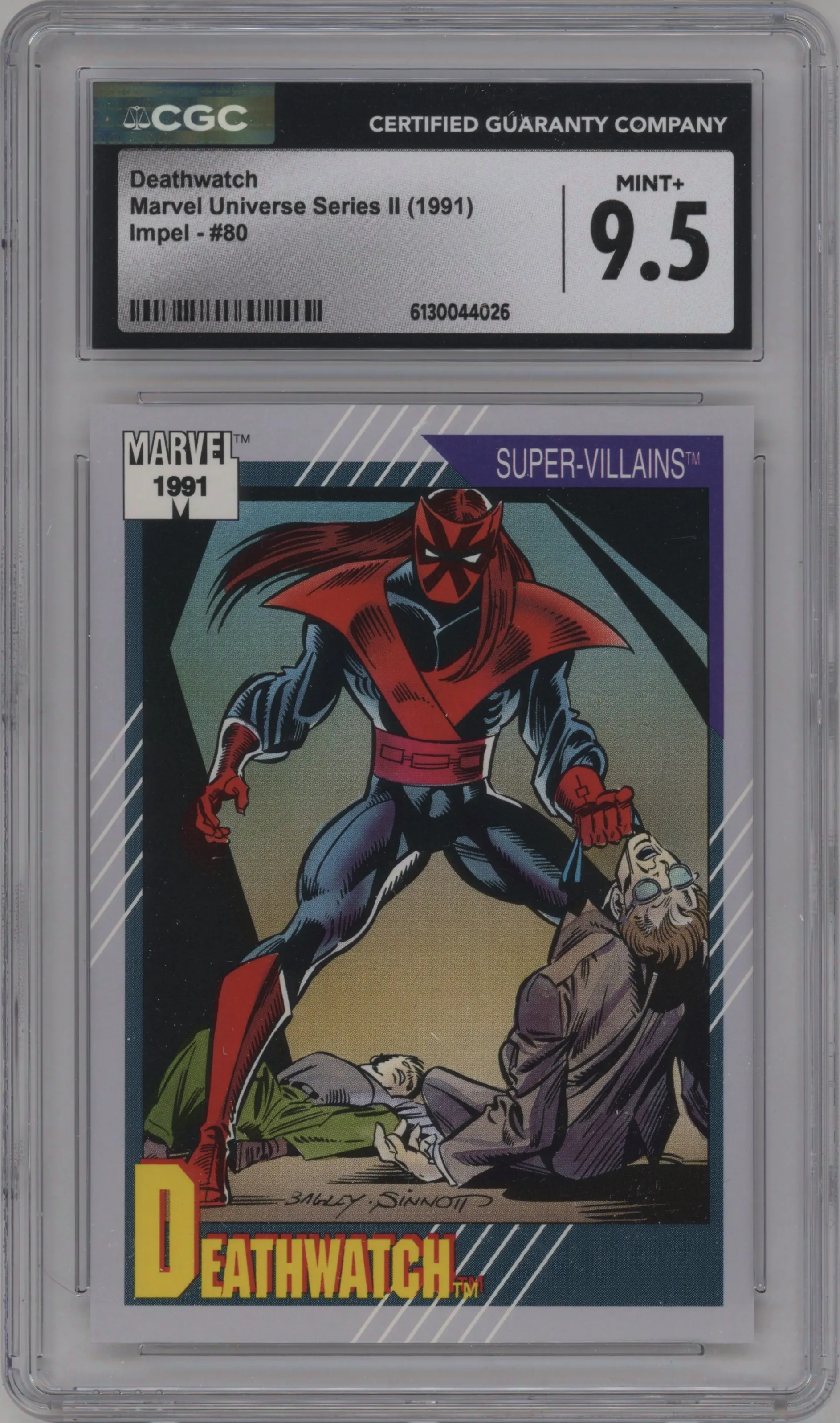 1991 Impel Marvel Universe Deathwatch #80 CGC 9.5
